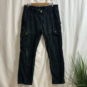 VTG Carhartt Distressed Black Pants 35x32 relaxed